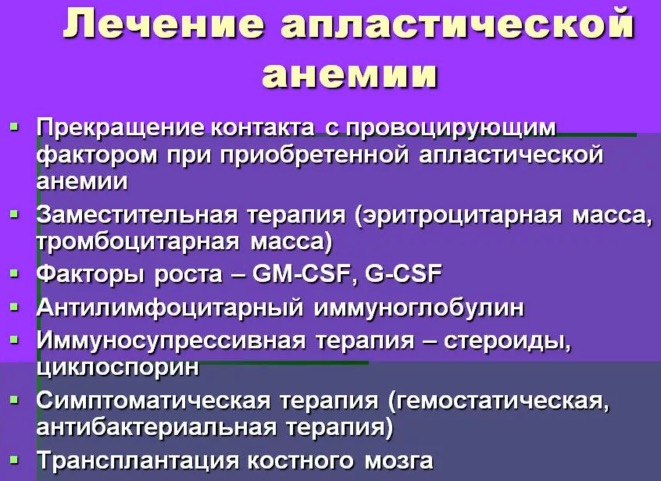 угнетение костного мозга